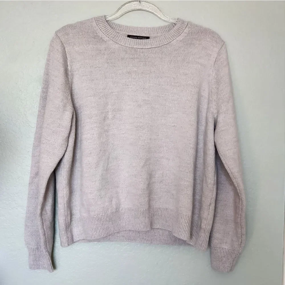 🌟2 For $25 Banana Republic Light Gray Sweater Size XLP